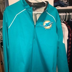 Nike dri fit Miami Dolphins quarter zip pullover